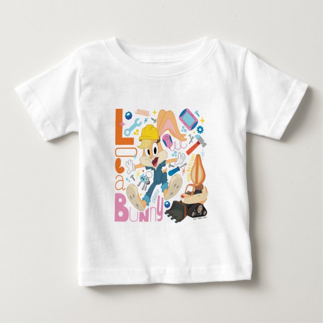 KRYP BUNNY BUILDERS™| Lola Bunny Work Verktyg T Shirt (Framsida)