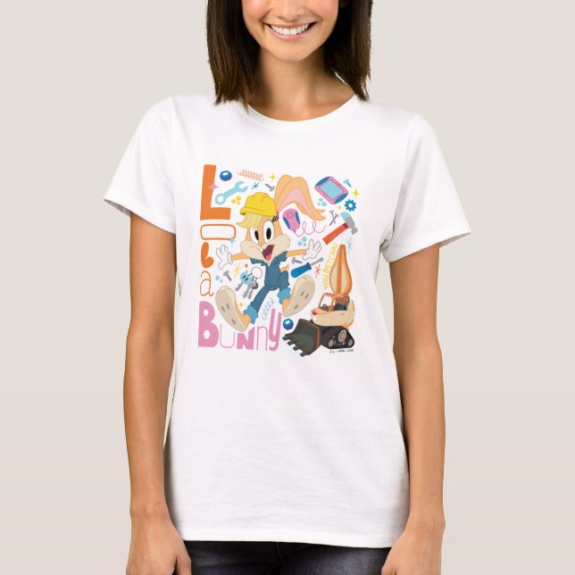 KRYP BUNNY BUILDERS™| Lola Bunny Work Verktyg T Shirt (Framsida)