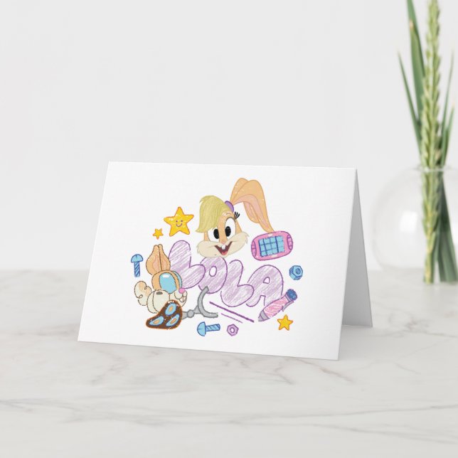 KRYP BUNNY BUILDERS™| Lola Sketch Art Kort (Framsida)