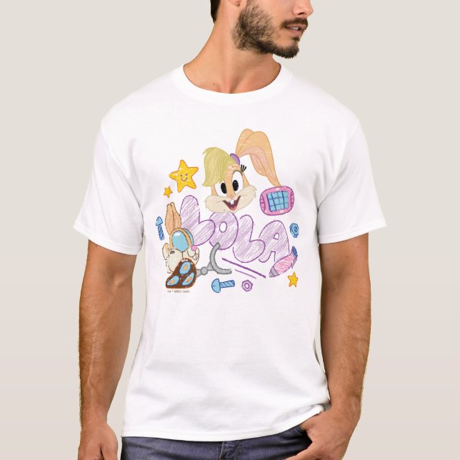KRYP BUNNY BUILDERS™| Lola Sketch Art T Shirt (Framsida)