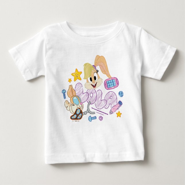 KRYP BUNNY BUILDERS™| Lola Sketch Art T Shirt (Framsida)