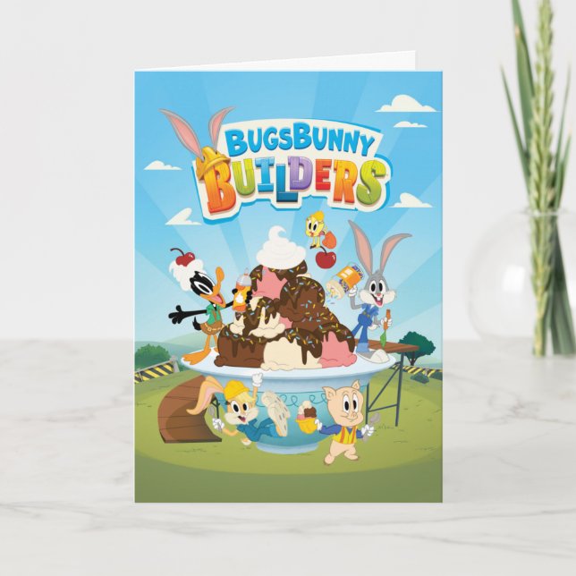 KRYP BUNNY BUILDERS™| Looney Builders Ice Cream Kort (Framsida)