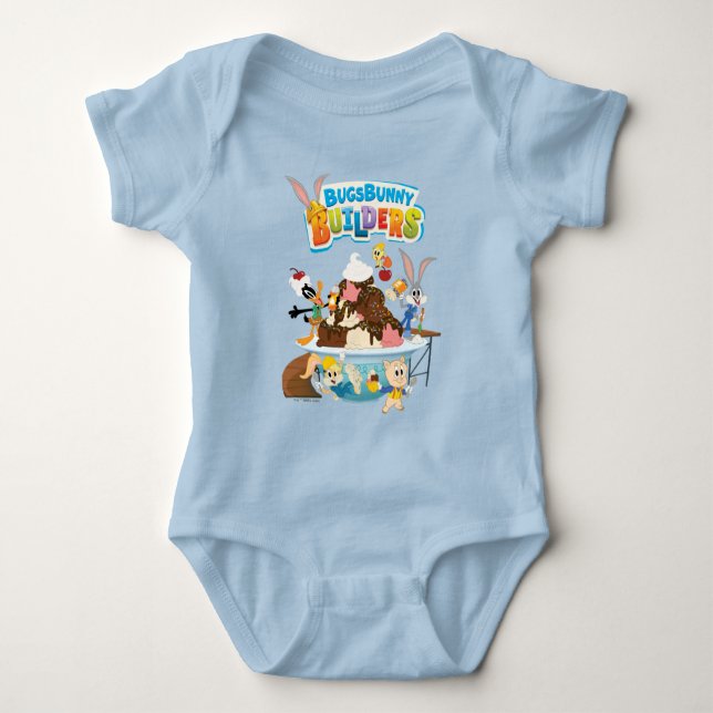 KRYP BUNNY BUILDERS™| Looney Builders Ice Cream T Shirt (Framsida)
