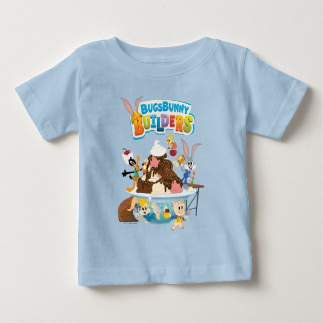 KRYP BUNNY BUILDERS™| Looney Builders Ice Cream T Shirt (Framsida)