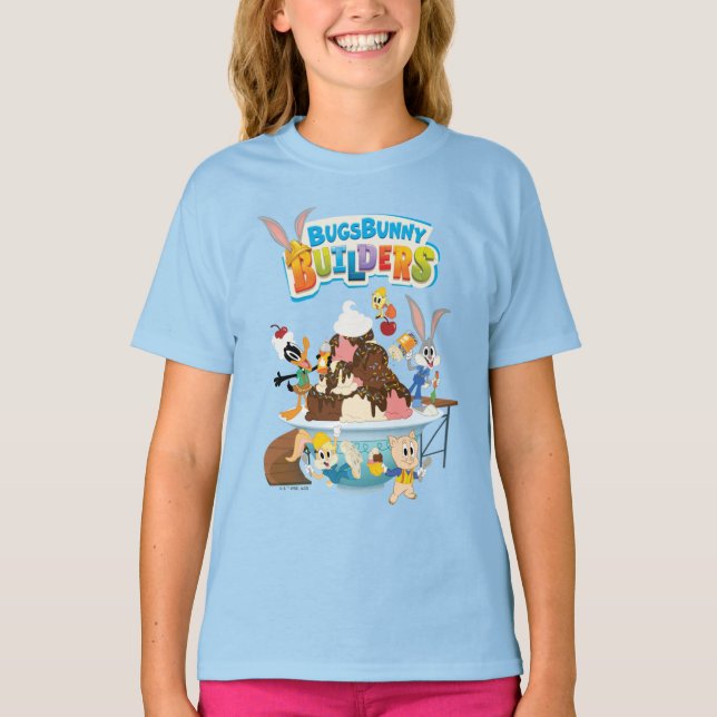 KRYP BUNNY BUILDERS™| Looney Builders Ice Cream T Shirt (Framsida)
