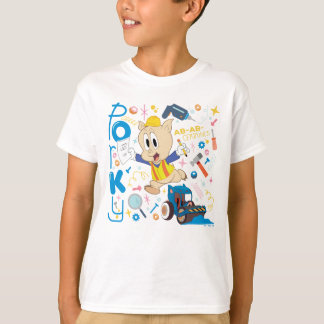KRYP BUNNY BUILDERS™| Porky Gris Work Verktyg T Shirt