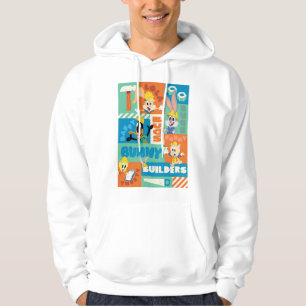 KRYP BUNNY BUILDERS™ Teckenrutnät Mönster Hoodie