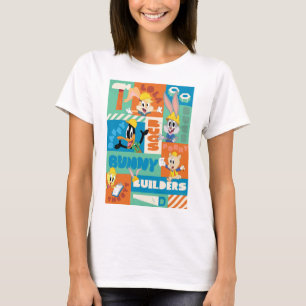 KRYP BUNNY BUILDERS™  Teckenrutnät Mönster T Shirt