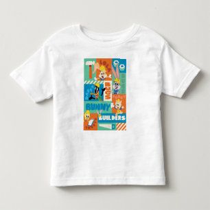 KRYP BUNNY BUILDERS™  Teckenrutnät Mönster T Shirt