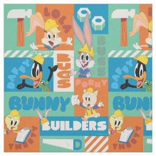 KRYP BUNNY BUILDERS™ Teckenrutnät Mönster Tyg