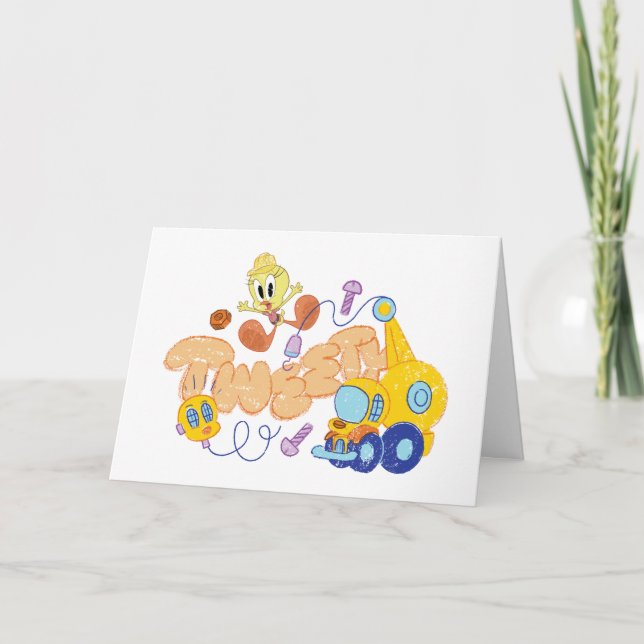 KRYP BUNNY BUILDERS™| TWEETY™ Sketch Art Kort (Framsida)