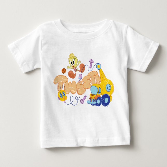 KRYP BUNNY BUILDERS™| TWEETY™ Sketch Art T Shirt (Framsida)
