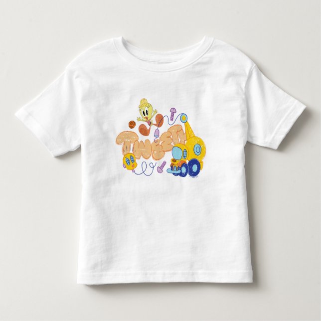 KRYP BUNNY BUILDERS™| TWEETY™ Sketch Art T Shirt (Framsida)