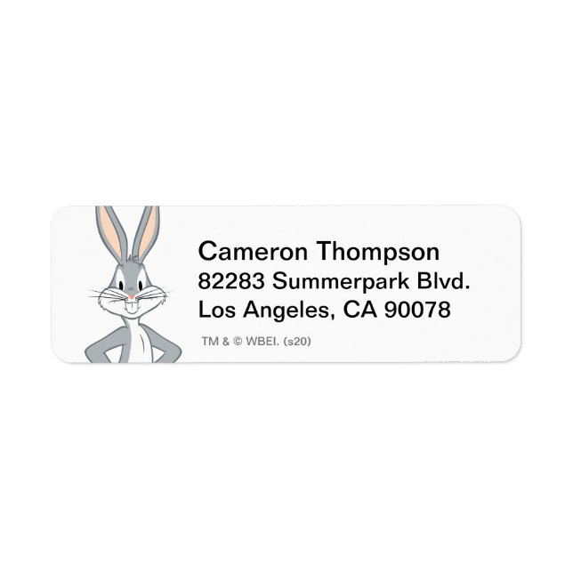 KRYP BUNNY™ | Bunny Stare 2 Returadress Etikett (Framsidan)