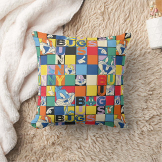 KRYP BUNNY™ Colorful Namn and Ansikte Checker Kudde