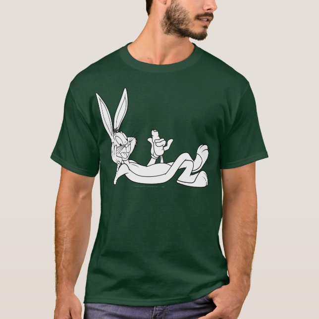 KRYP BUNNY™ Eating Carrot Sketch Tee Shirt (Framsida)