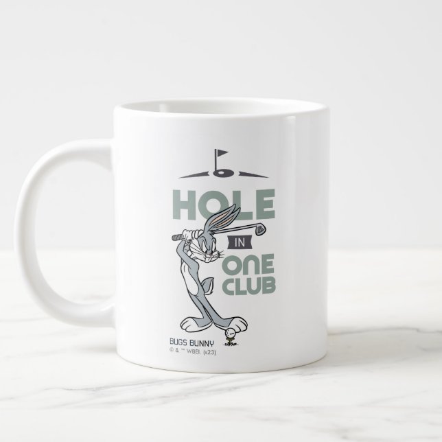 KRYP BUNNY™ Golfing - Hål i en Klubb Jumbo Mugg (Vänster)