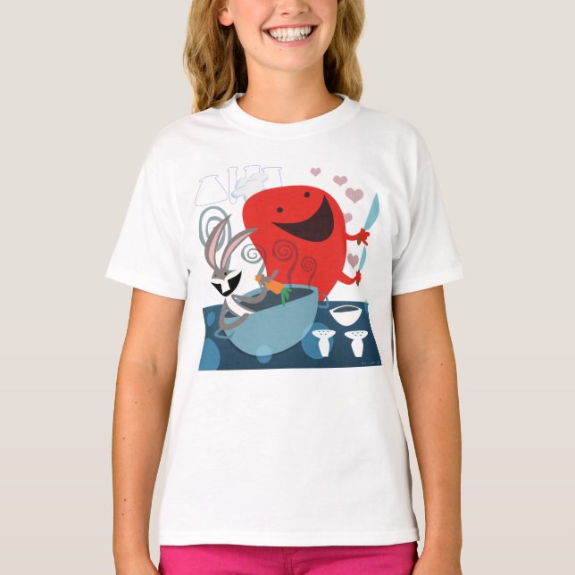 KRYP BUNNY™ & Gossamer Whimsical Meal Prep T Shirt (Framsida)