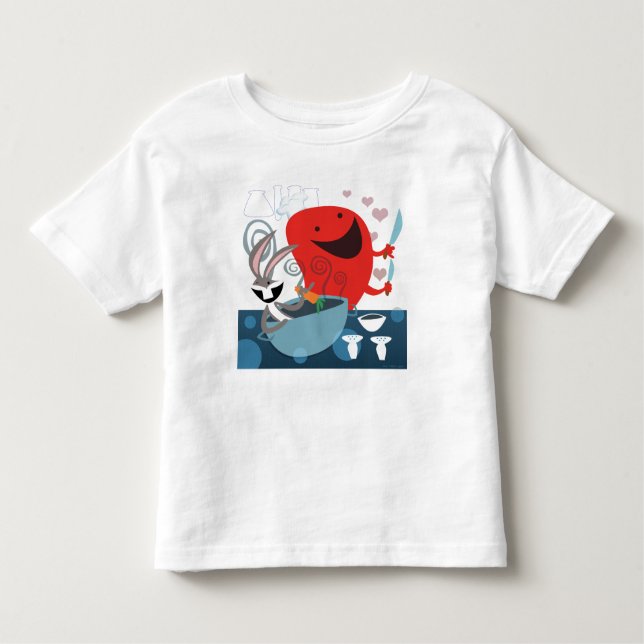 KRYP BUNNY™ & Gossamer Whimsical Meal Prep T Shirt (Framsida)