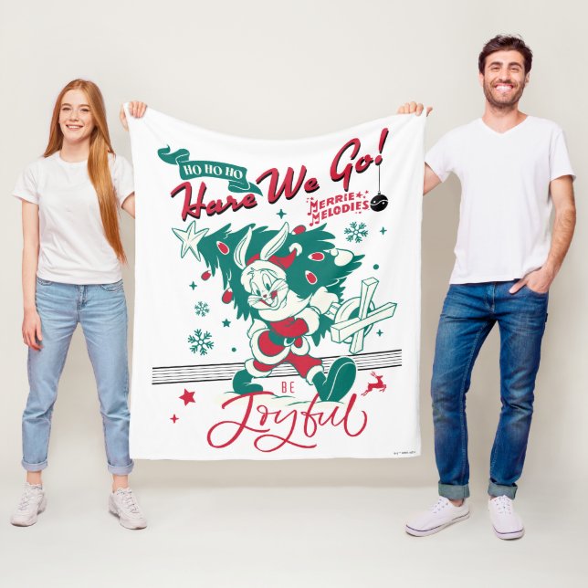 KRYP BUNNY™ - Ho Ho Ho, Hare vi! Fleecefilt (På plats)