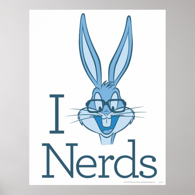KRYP BUNNY™ - I Kärlek Nerds Poster (Framsidan)