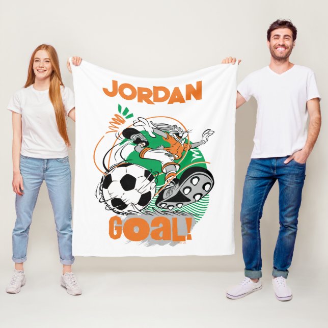 KRYP BUNNY™ Kicking Soccer - mål Fleecefilt (På plats)