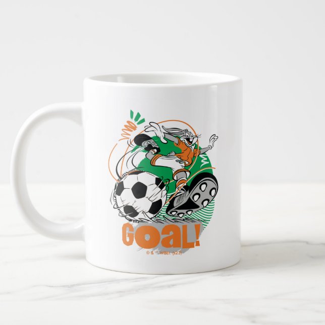 KRYP BUNNY™ Kicking Soccer - mål Jumbo Mugg (Vänster)