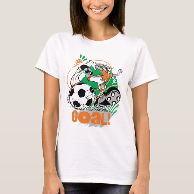 KRYP BUNNY™ Kicking Soccer - mål T Shirt (Framsida)