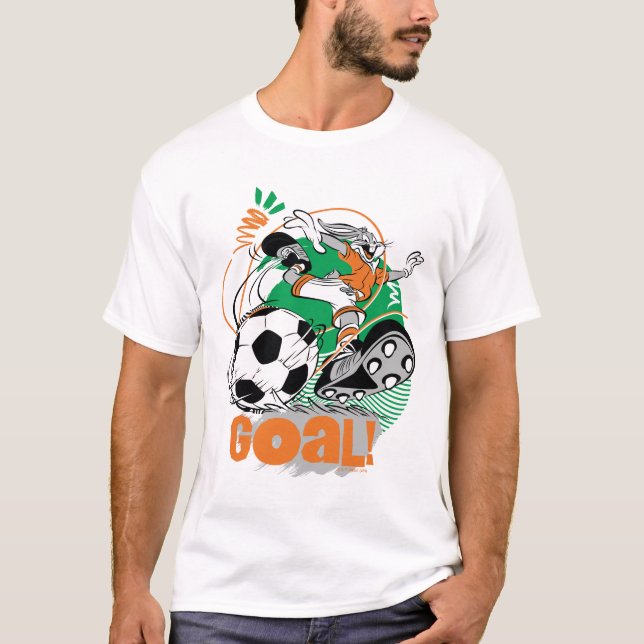 KRYP BUNNY™ Kicking Soccer - mål T Shirt (Framsida)