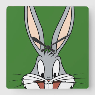 KRYP BUNNY™ ler Ansikte Fyrkantig Klocka