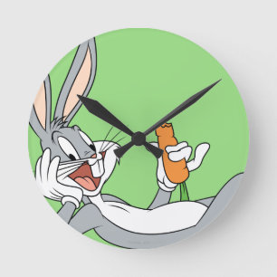 KRYP BUNNY™ Ljuger ned matmorot Rund Klocka