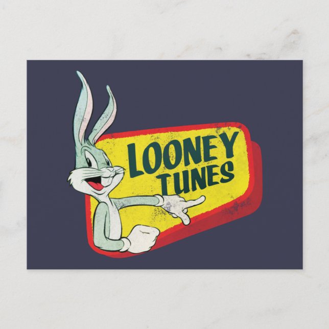 KRYP BUNNY™ LOONEY TUNES™ Retro Patch Vykort (Framsida)