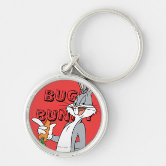 KRYP BUNNY™ med morot Rund Silverfärgad Nyckelring