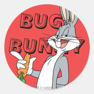 KRYP BUNNY™ med morot Runt Klistermärke