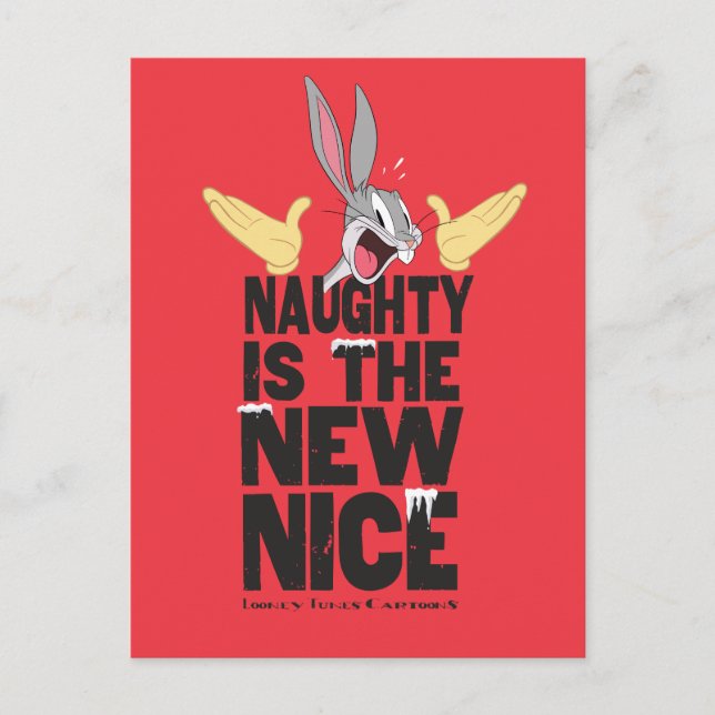 KRYP BUNNY™ "Naughty is the New Nice" Helg Vykort (Framsida)