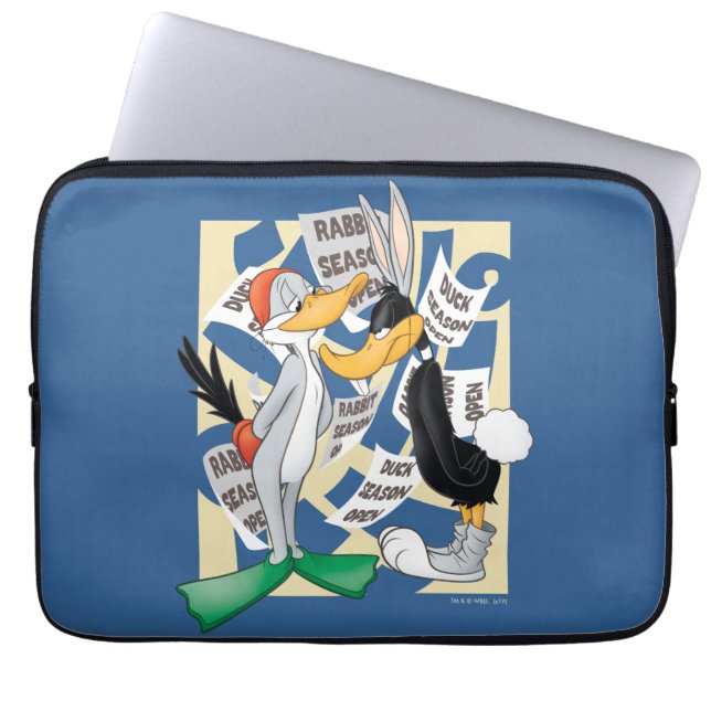 KRYP BUNNY™ och DAFFY ANKA™ Redo för jaktsäsongen Laptop Fodral (Framsidan)