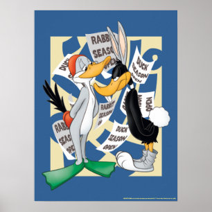 KRYP BUNNY™ och DAFFY ANKA™ Redo för jaktsäsongen Poster