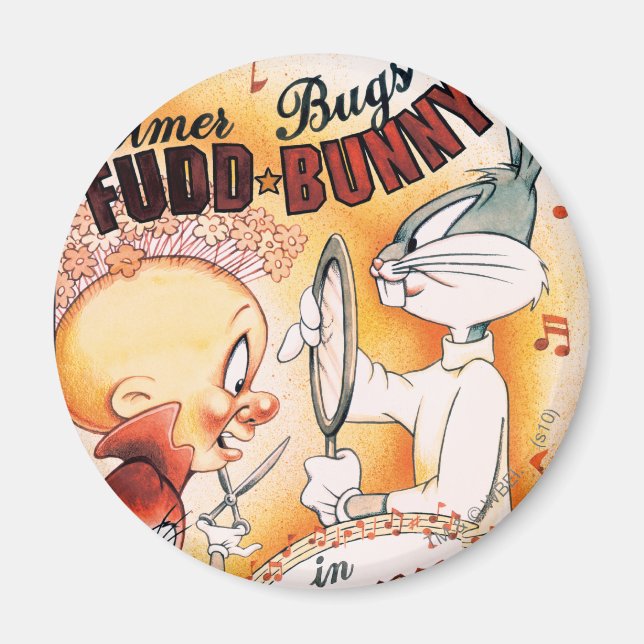 KRYP BUNNY™ och ELMER FUDD™ Musical Magnet (Framsidan)