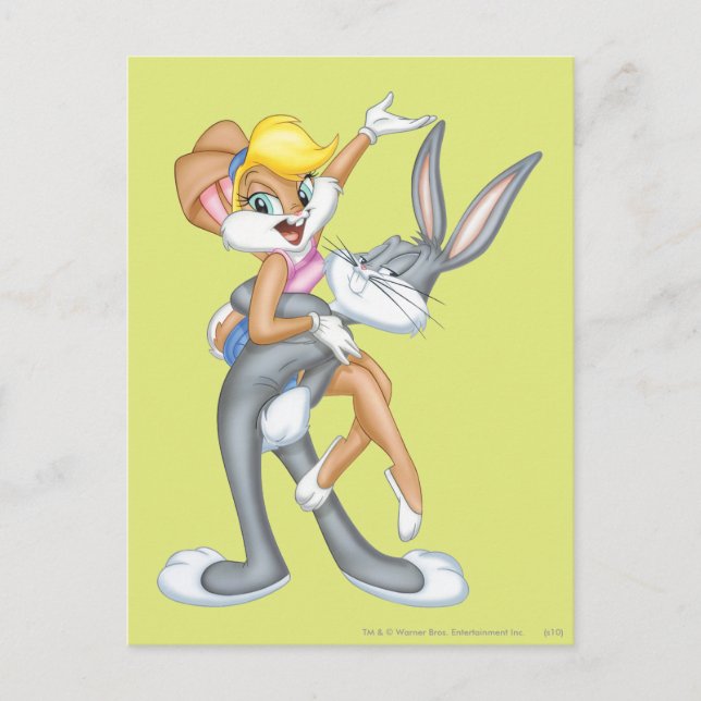 KRYP BUNNY™ och Lola Bunny Vykort (Framsida)
