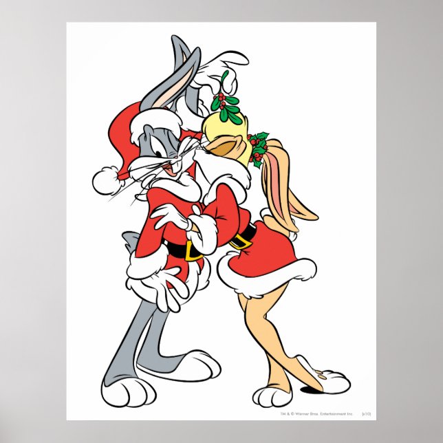 KRYP BUNNY™ och Lola Mistletoe Kiss Poster (Framsidan)