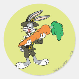 KRYP BUNNY™ Pilgrim Thanksgiving Carrot Runt Klistermärke
