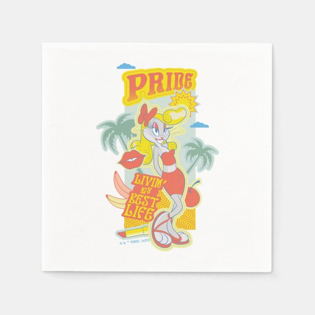 KRYP BUNNY™ Pride - Livin mitt bästa liv Pappersservett (Framsidan)