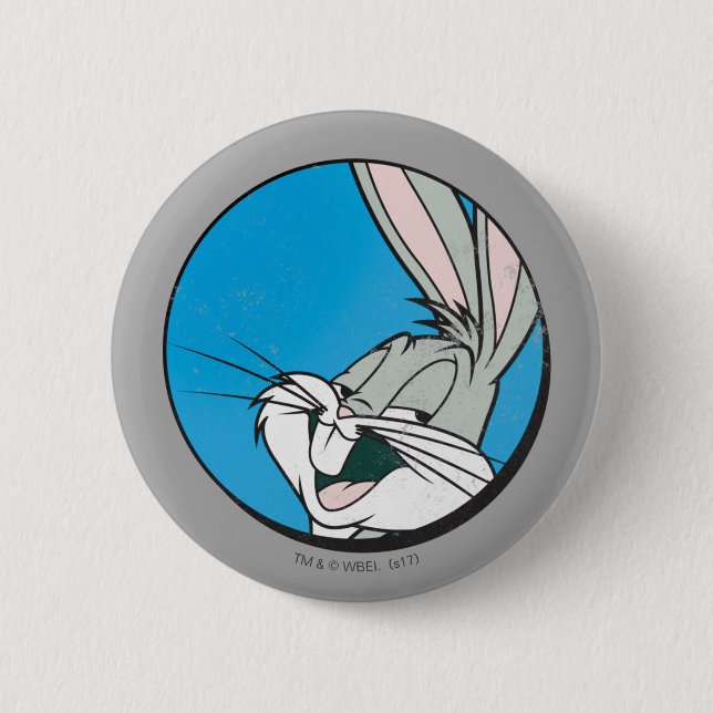 KRYP BUNNY™ Retro Blue Patch Knapp (Framsida)