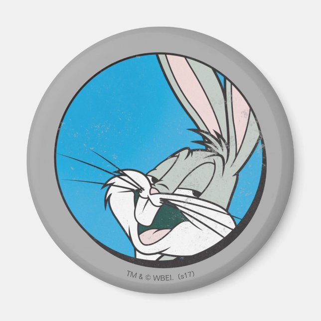 KRYP BUNNY™ Retro Blue - patch Magnet (Framsidan)