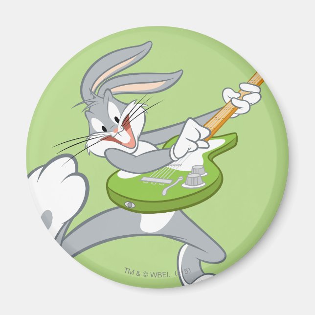 KRYP BUNNY™ Rocking on Guitar Magnet (Framsidan)
