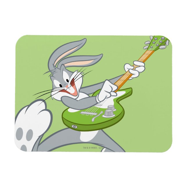 KRYP BUNNY™ Rocking on Guitar Magnet (Horisontell)