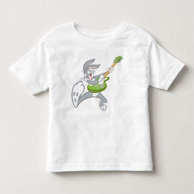 KRYP BUNNY™ Rocking on Guitar T-shirt (Framsida)