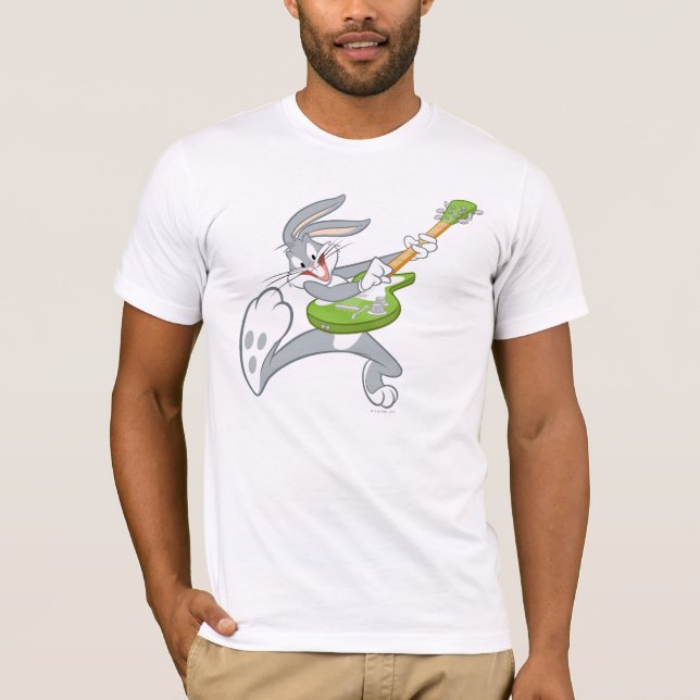 KRYP BUNNY™ Rocking on Guitar Tee Shirt (Framsida)