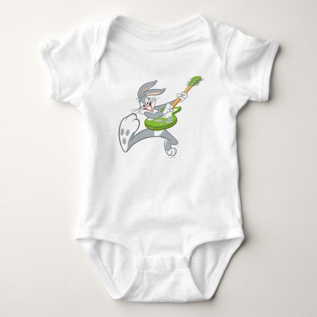 KRYP BUNNY™ Rocking on Guitar Tee Shirt (Framsida)