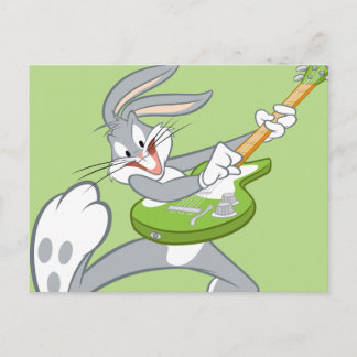 KRYP BUNNY™ Rocking on Guitar Vykort